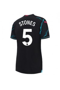 Manchester City John Stones #5 Jalkapallovaatteet Naisten Kolmaspaita 2023-24 Lyhythihainen